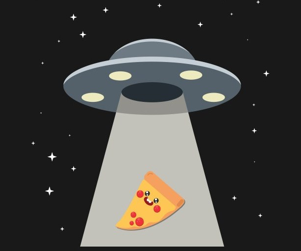 UFO Pizza Alien Space
