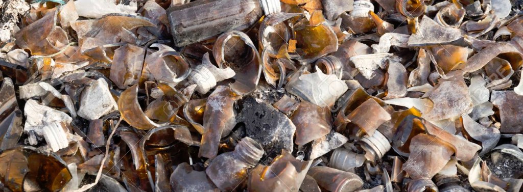 Broken Glass Yard Debris Blog Post
