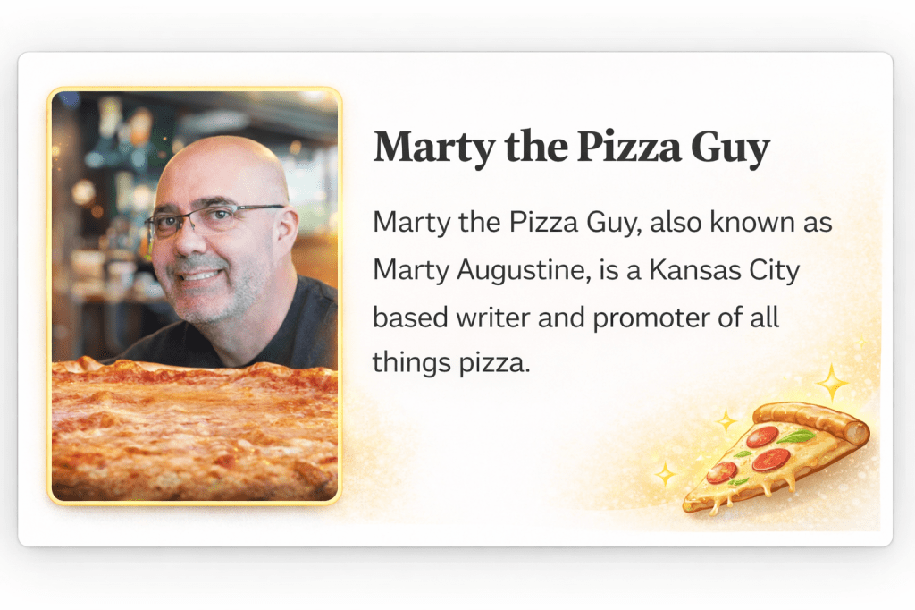 Marty the Pizza Guy blog bio
