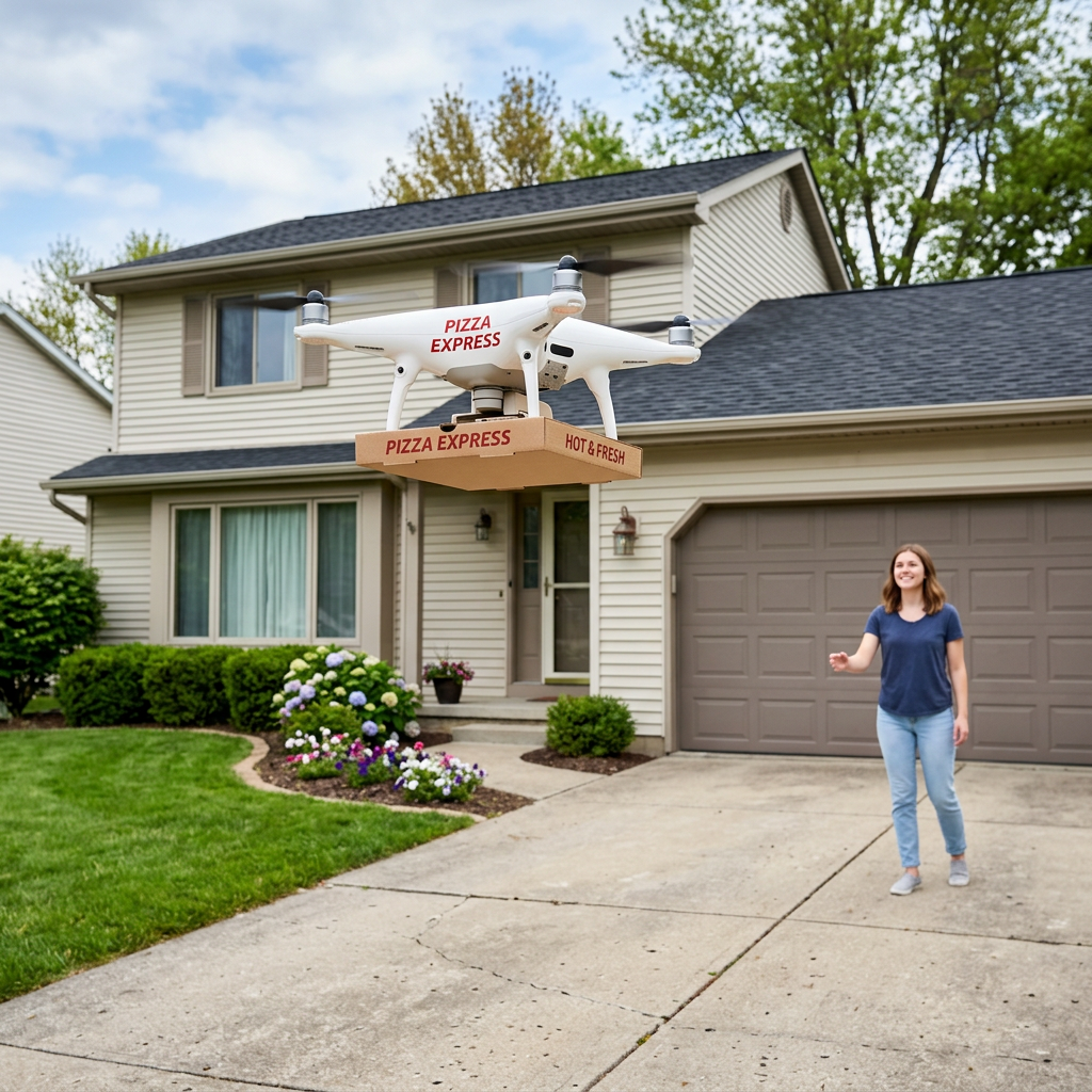 Will Pizza Delivery Take Flight with Drones?